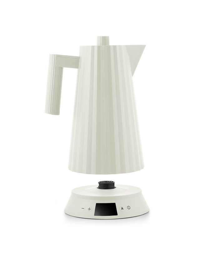 Alessi Plissé Elektrischer Wasserkocher weiss