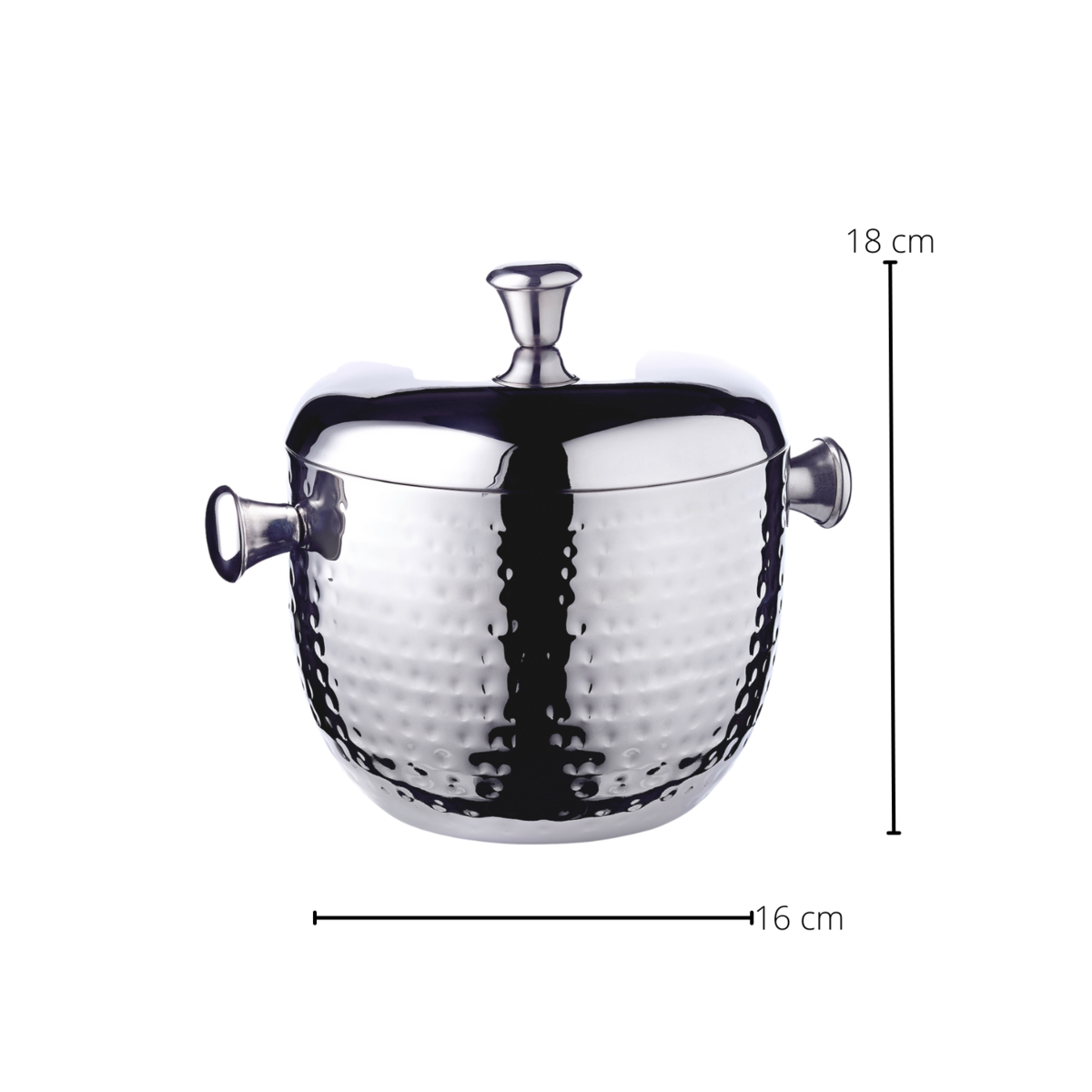 Eiseimer Rico H 21 cm mit Deckel