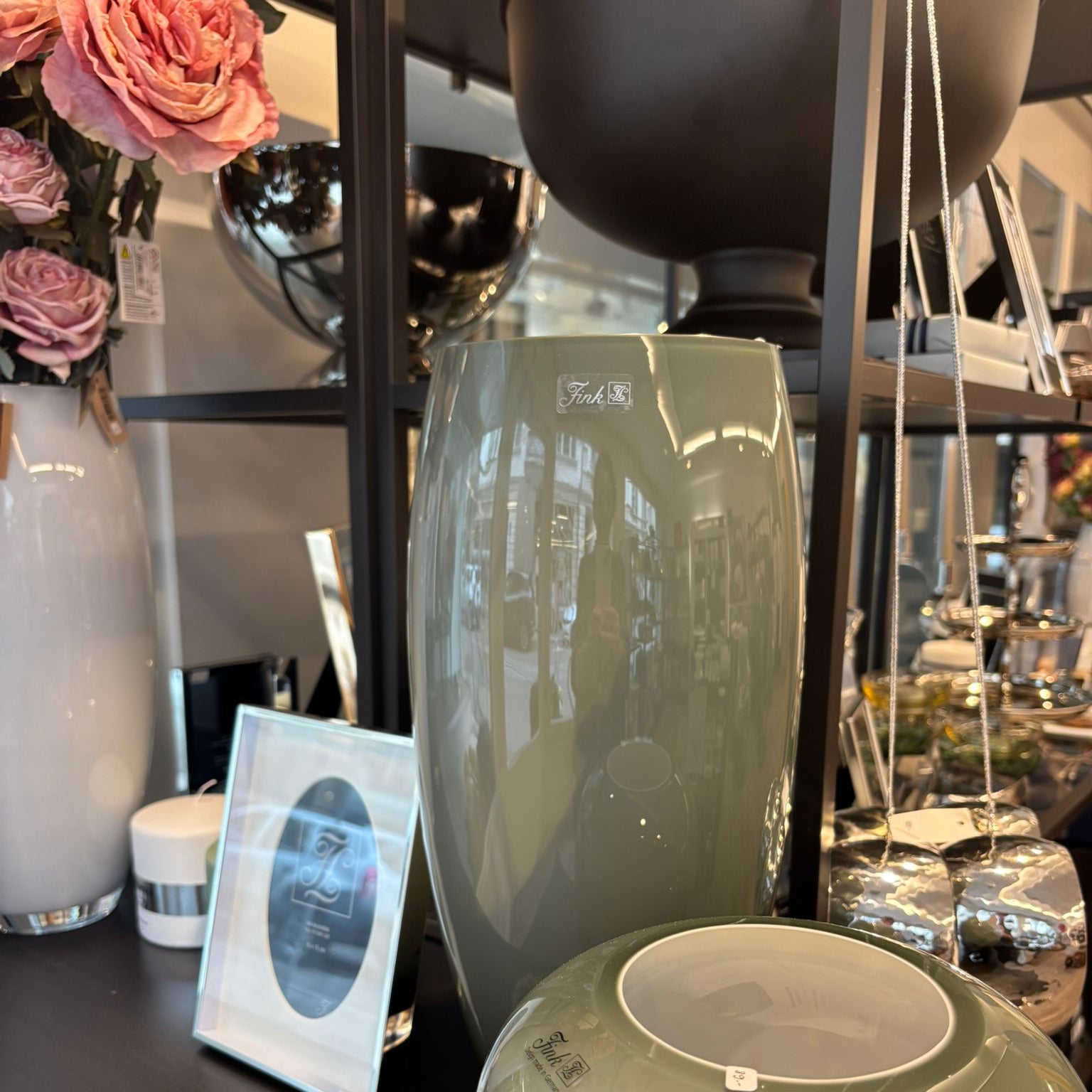 Fink-Living AFRICA Vase, grau-opal