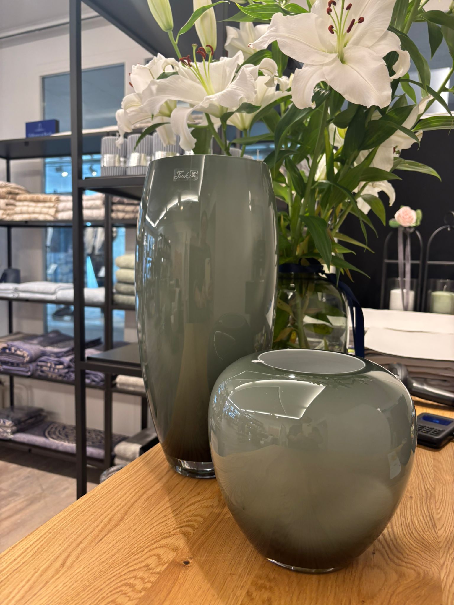 Fink-Living AFRICA Vase, grau-opal