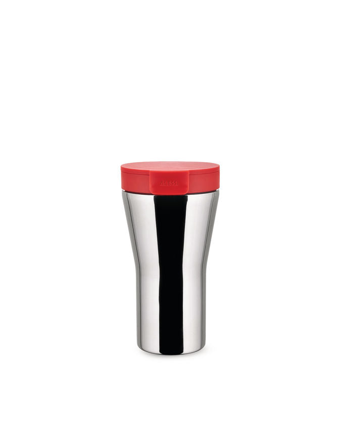Alessi Caffa Reisebecher, rot