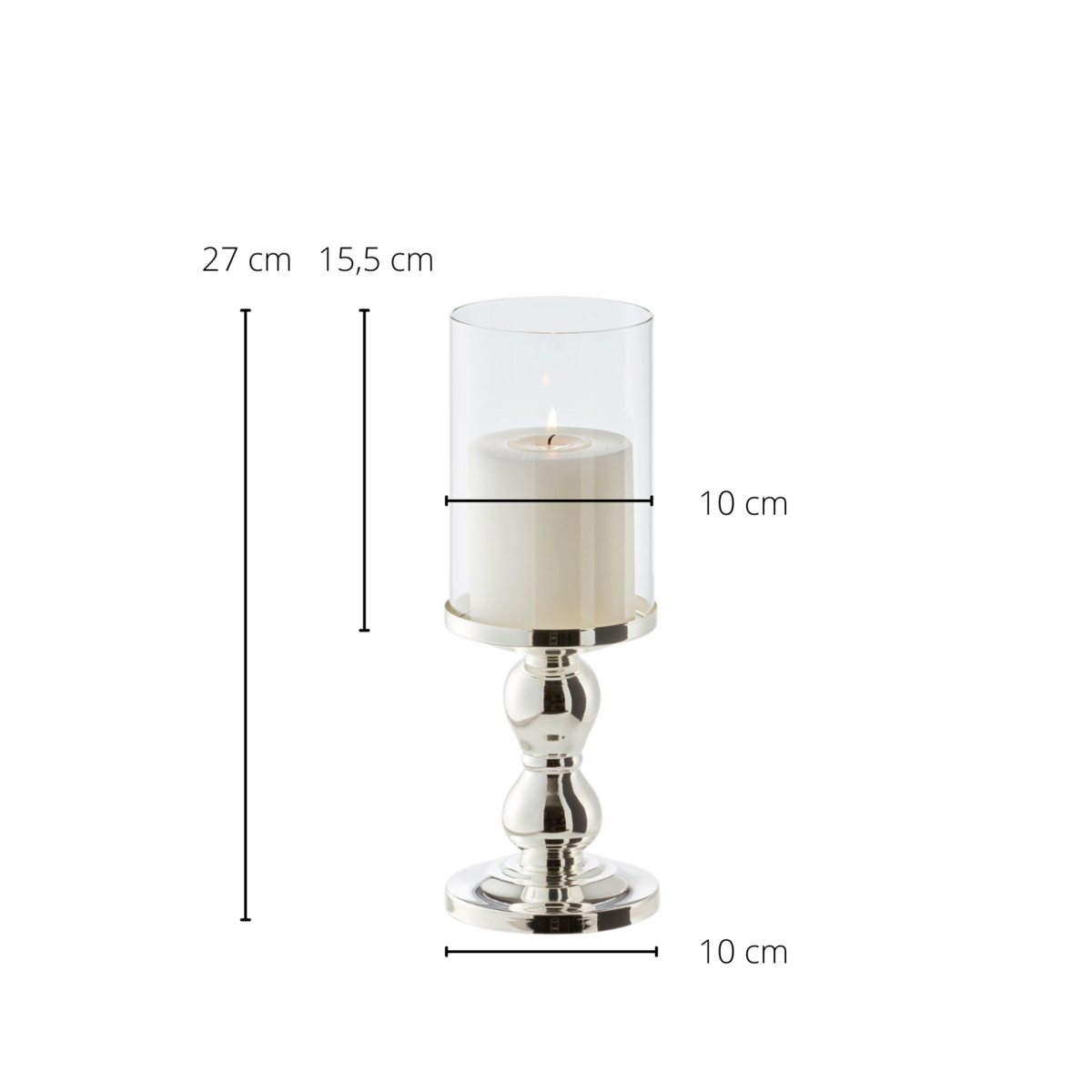 Windlicht Mascha, H.28 cm