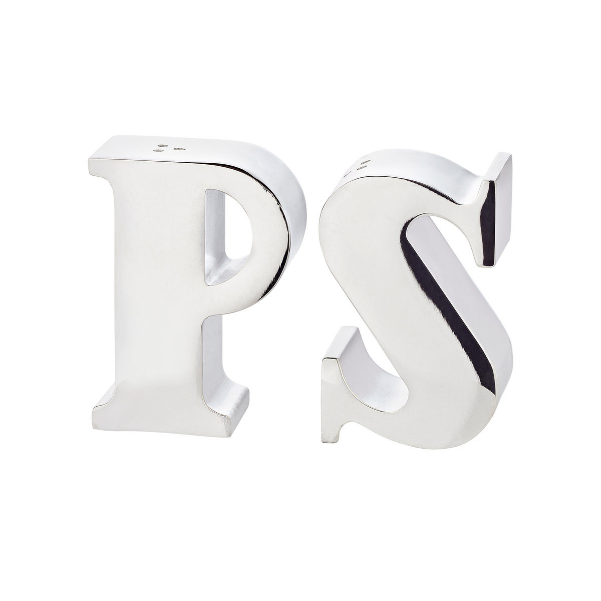 Salz- & Pfefferstreuer Favre, Buchstaben P & S