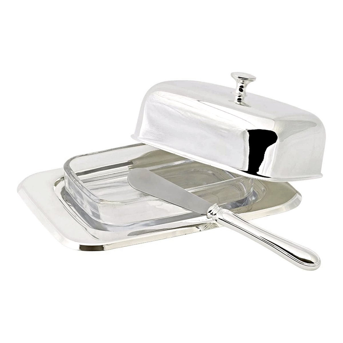 Butterdose Mista mit Messer (L 18 cm)