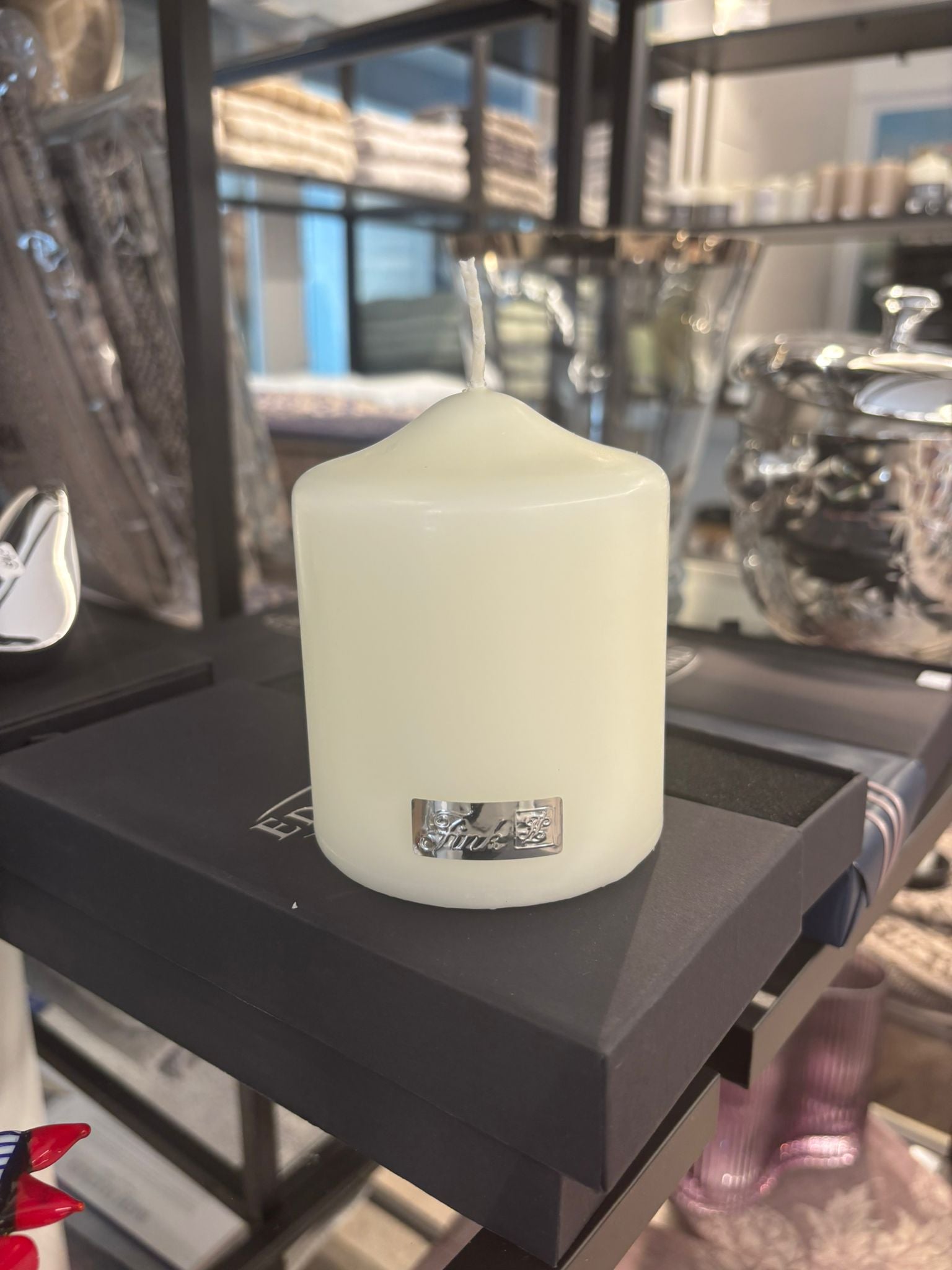 Fink Living CANDLE getauchte Stumpenkerze creme
