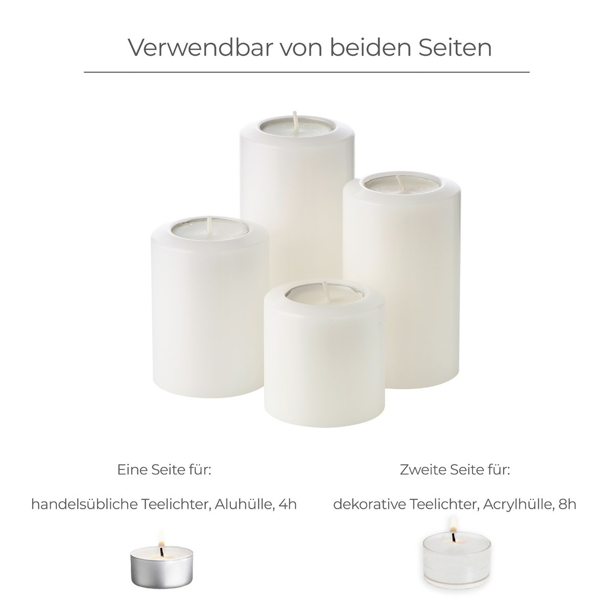 4er-Set Dauerkerze Cornelius