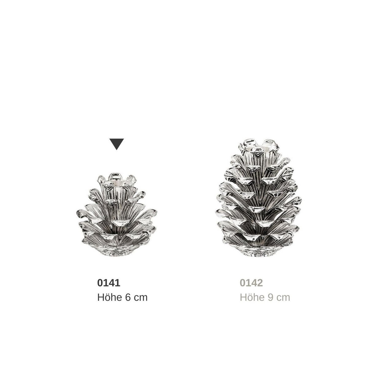 Kerzenständer Zapfen H 6 cm