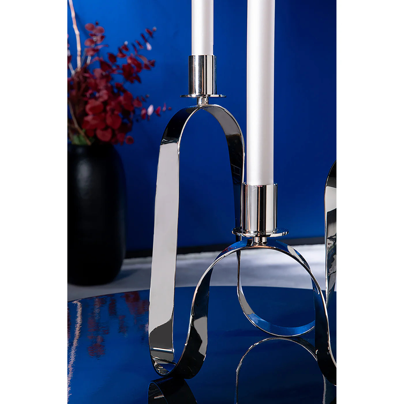 Fink Living RIVER Leuchter, 3-flammig silberfarben