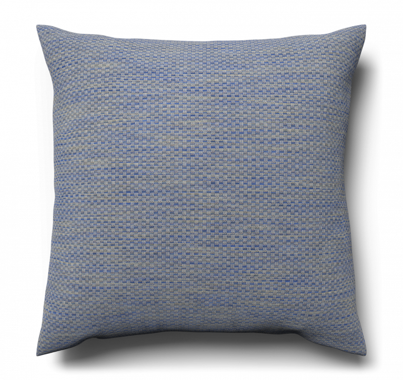 Dekokissen Grobes Korbgeflecht, Blue Fog