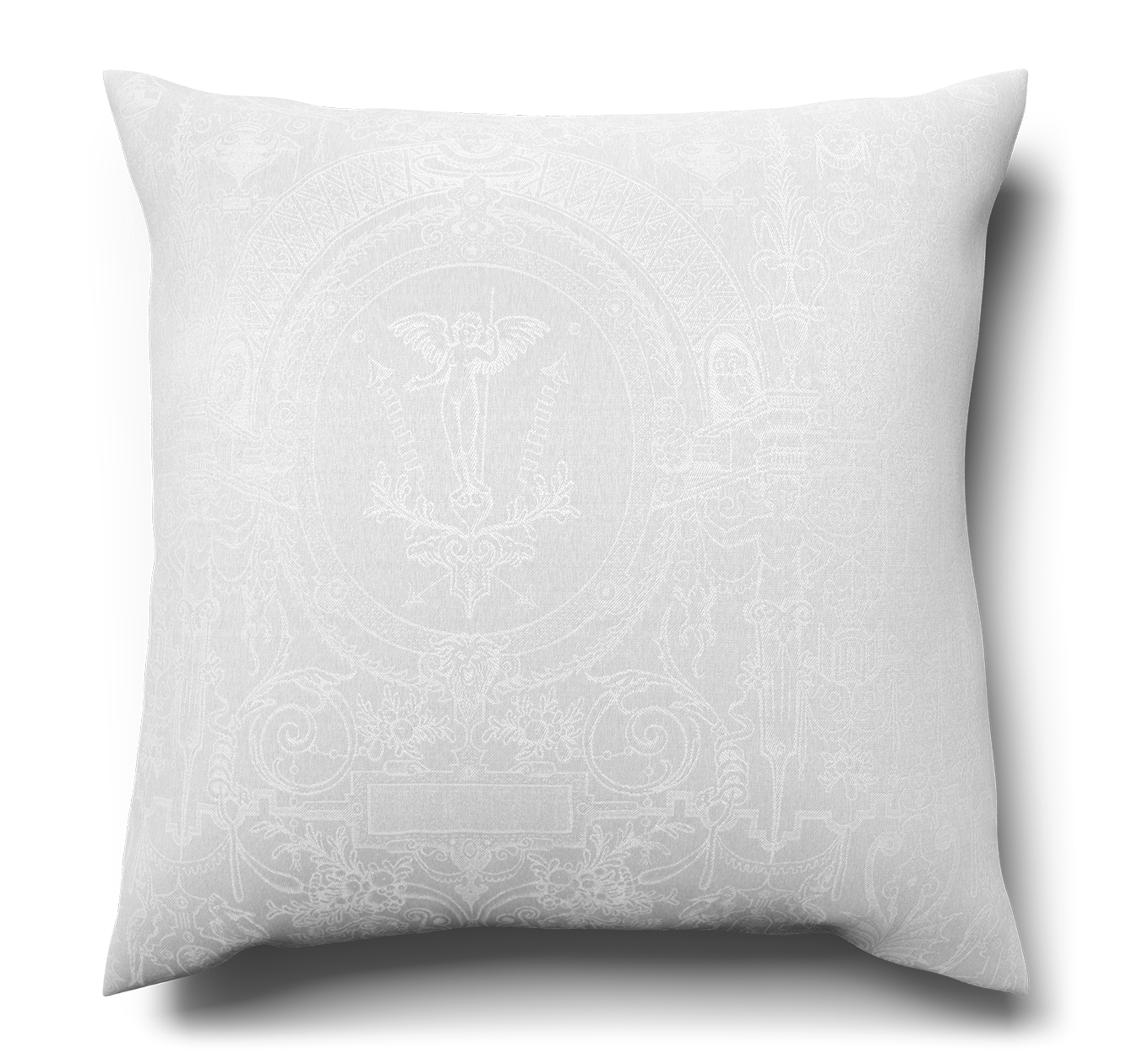 Dekokissen Cartouche, Weiss