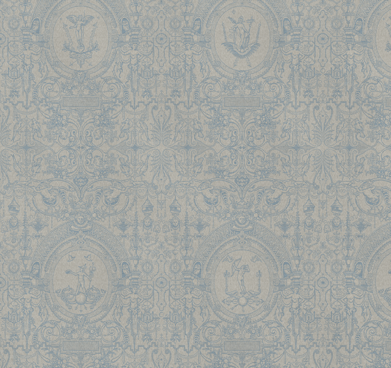 Dekokissen Cartouche, Blue Fog