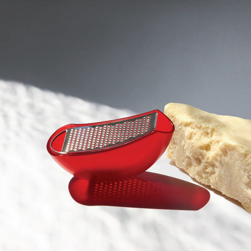Alessi Parmesan-Käsereibe Parmenid, rot