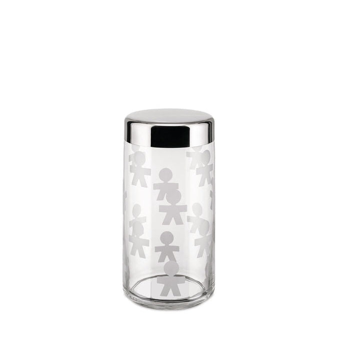 Alessi Girotondo Glasdose mit Edelstahldeckel, AKK38