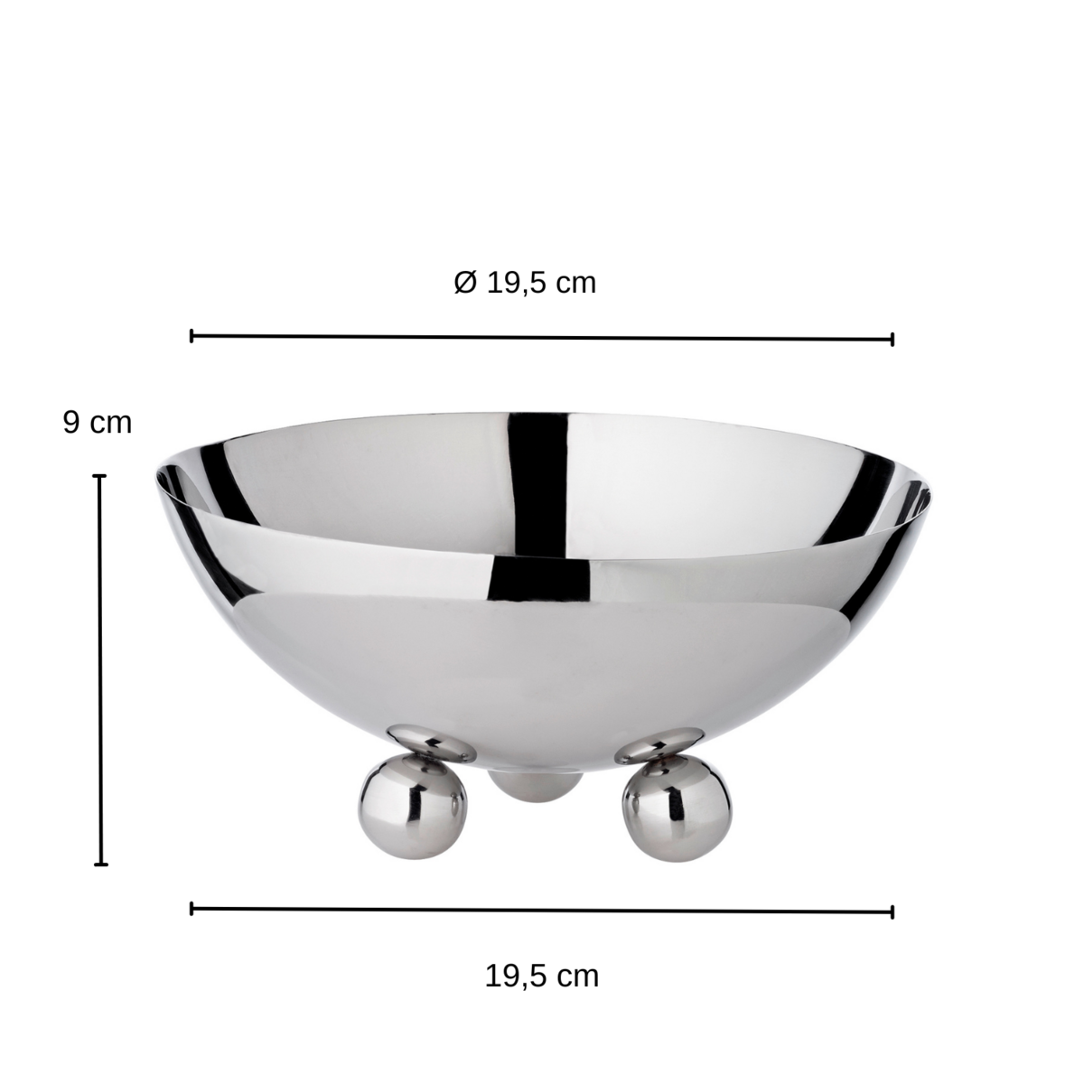 Schale Chicago H 9 cm, Ø 19,5 cm