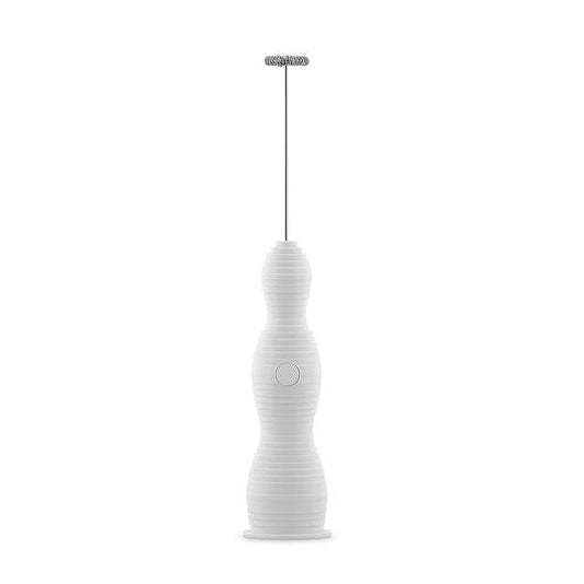 Alessi Plissé Milchaufschäumer in Weiss