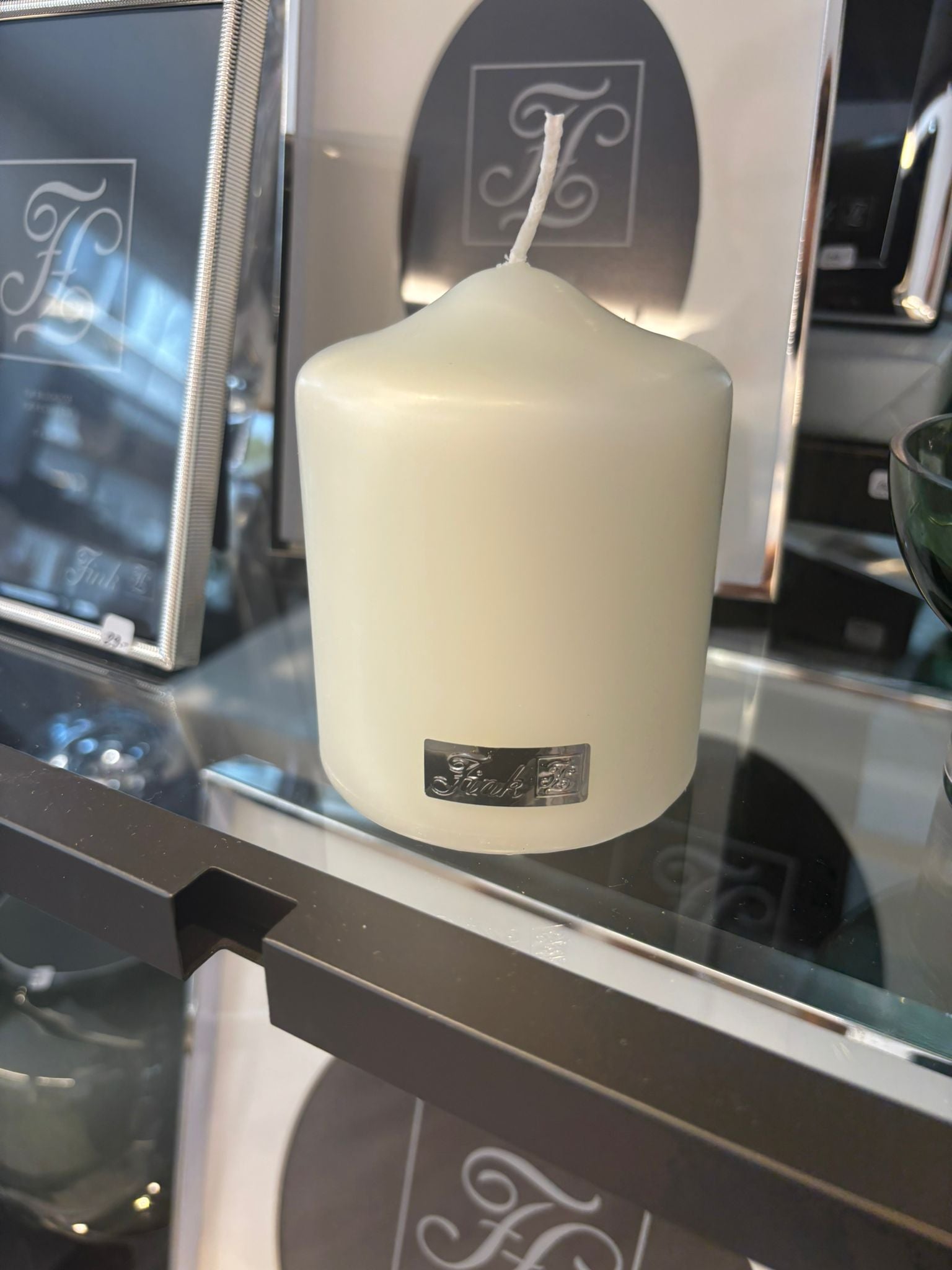 Fink Living CANDLE getauchte Stumpenkerze creme