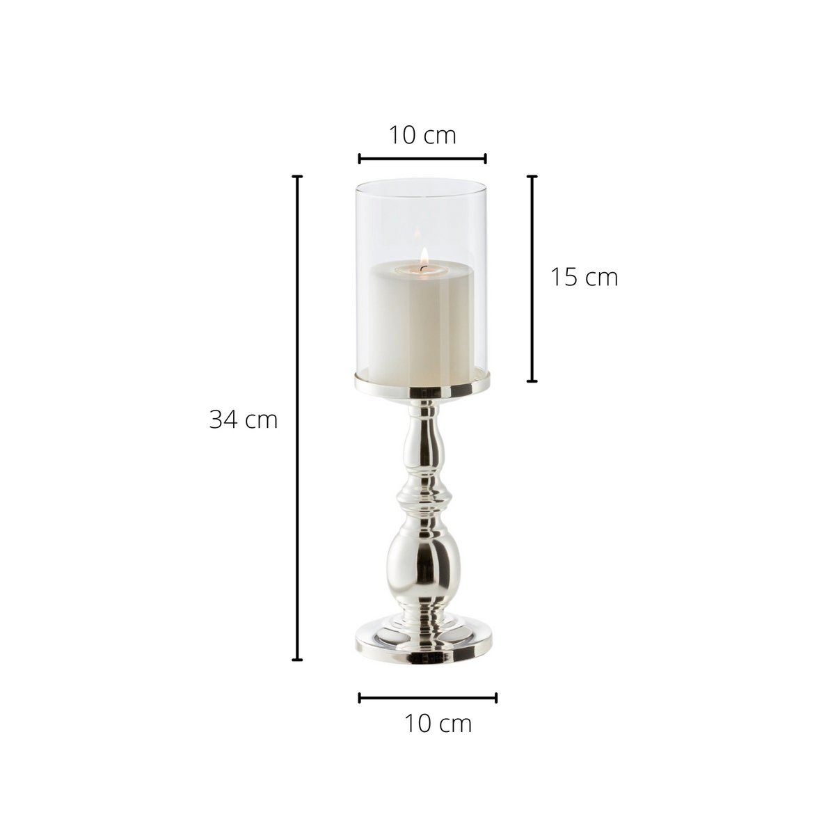 Windlicht Mascha, H.34 cm