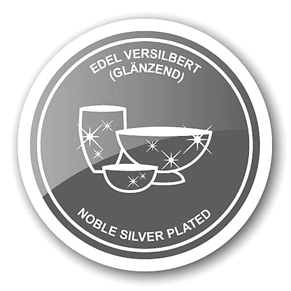 Butterdose Hirsch 13x18 cm, H 8 cm, Glaseinsatz, edel versilbert, mit Buttermesser