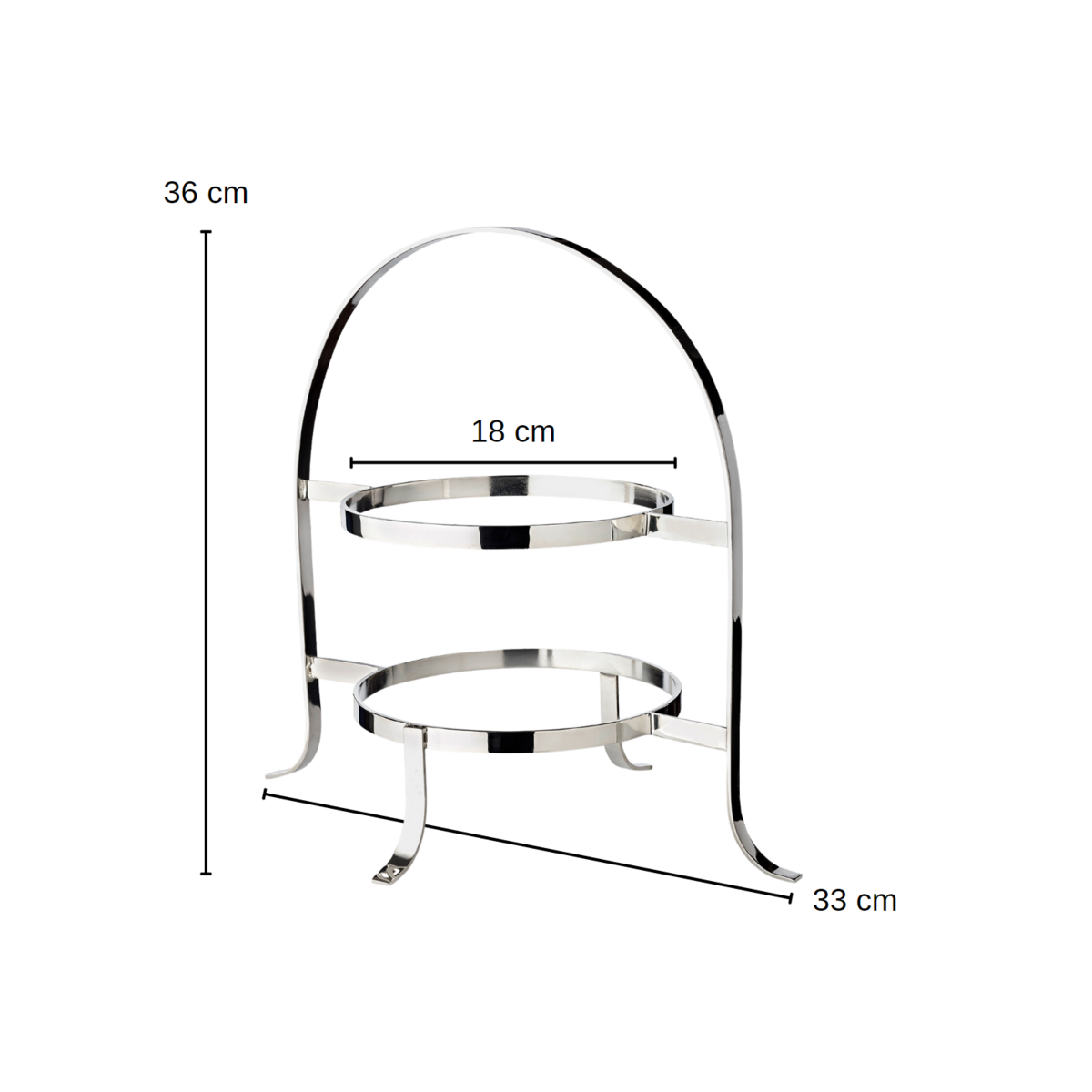 Etagere Sina, für 2 Teller, H. 33 cm