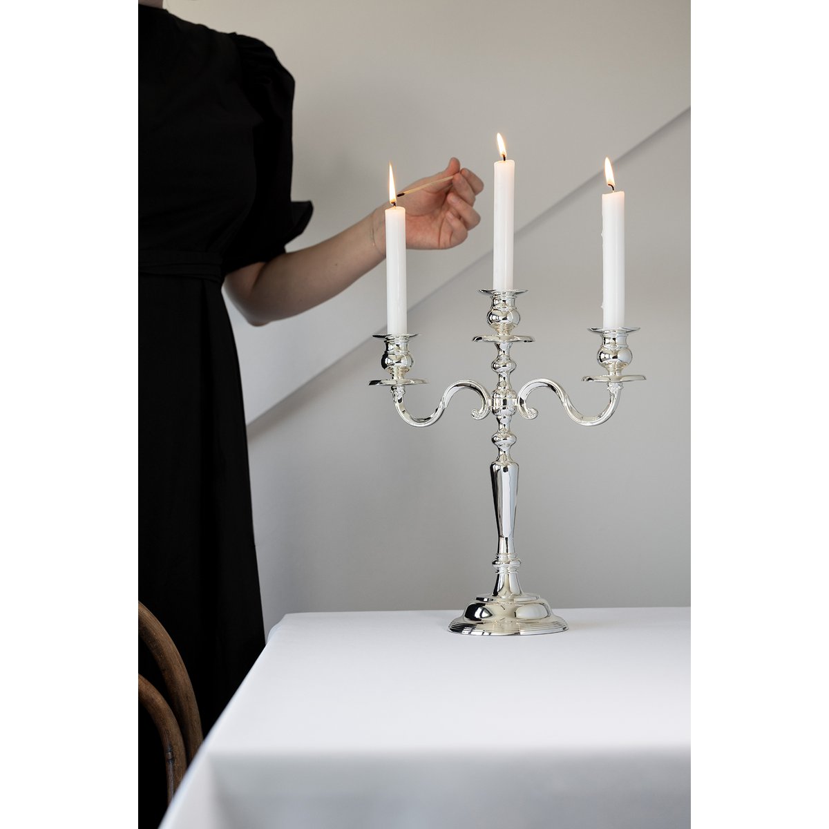 Kerzenständer Regina, 3-flammig, H. 36 cm